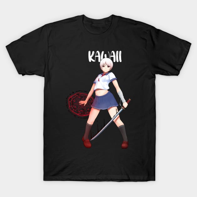 kawaii jutsu fighter girl T-Shirt by Phantom Troupe